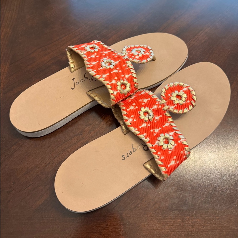 Jack Rogers Sandals with Lobster Design